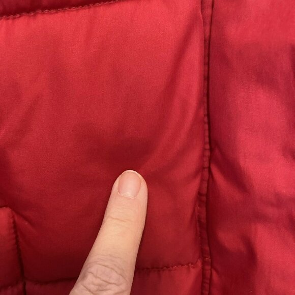 U.S. Polo Assn. Women’s Red Puffer Zip Up Jacket Coat (No Hood) Size M - Picture 12 of 12